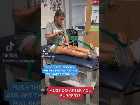 ACL Rehab MUST DO AFTER SURGERY