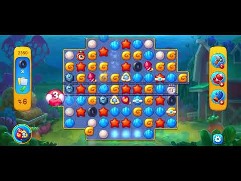 Fishdom 2350. Обычный уровень. Легкое прохождение без взлома и смс. Бонусная головоломка