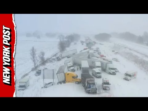 More Than 100 Vehicles Smash Into Each Other in Massive Michigan Pileup