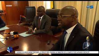 L’agence du #medicament présente le #projet #RegPharma au ministre de la #santé Adrien Mougougou
