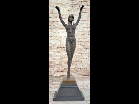 D.H.Chiparus bronze statue, art deco dancer sculpture Hot Cast