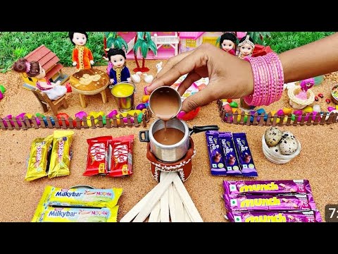 Miniature 🍫 All 🍬 Chocolate 🍭 Cake Recipe | All Chocolate Birthday Cake Recipe