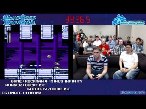 Rockman 4 Minus Infinity :: SPEED RUN in 1:00:43 *#SGDQ 2013*