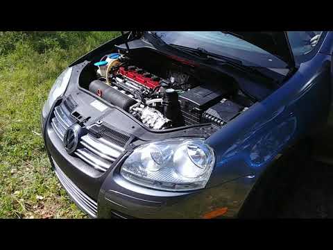 Stage 2 Jetta 2.5L cold start with new mounts!