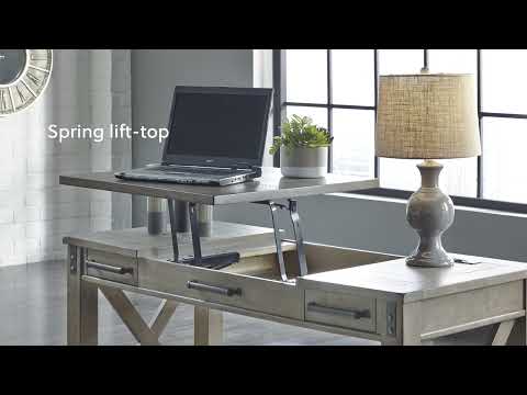 Signature Design by Ashley Aldwin H837-54 Home Office Lift Top Desk/Standing  Desk, Furniture Superstore - Rochester, MN