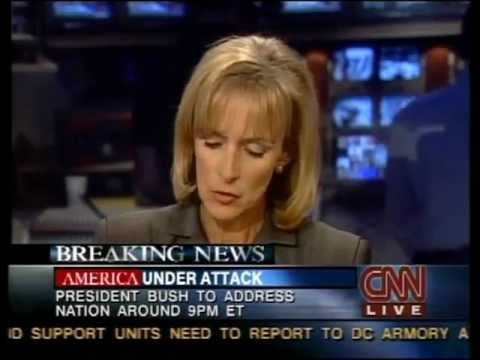 CNN 9/11 LIVE TV Coverage 5:45 P.M - 6:00 P.M