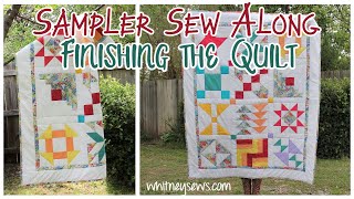 Finishing the Quilt - Sampler Sew Along - Whitney Sews