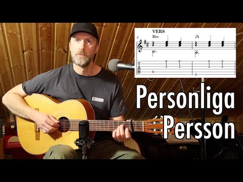 GITARRLEKTION Personliga Persson (Cornelis Vreeswijk) TABS NOTER