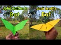 John Collins's Bat Vs Jack Scott's Bat Paper Bat Planes Flying Comparison and Making