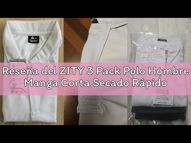 Vídeo relacionado con ZITY Polo de Manga Corta Hombre Poloshirt T-Shirt Casuale Regular Fit