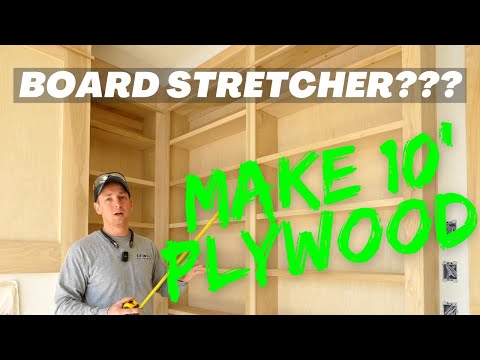 Meine Sperrholz-Brettspannvorrichtung??? - Bau von 3 Meter hohen Bücherregalen aus 2,40 Meter Spe...