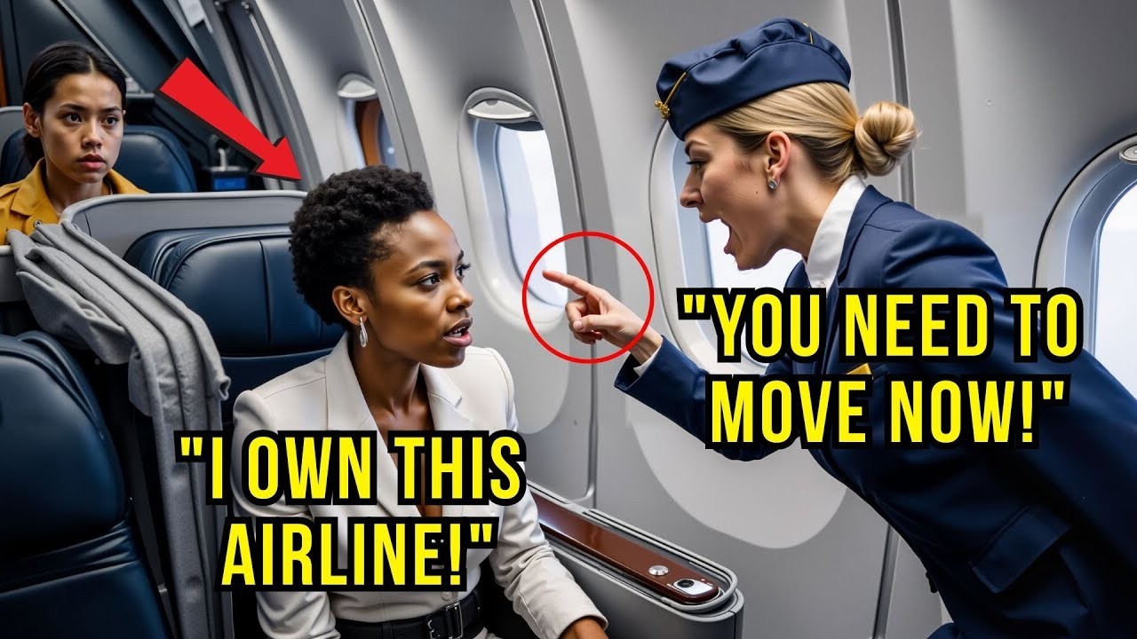 Flight Attendant Orders a Black Woman to Move, Not Knowing She Owns the Airline!