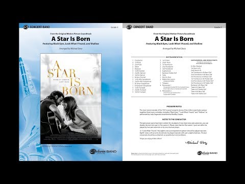 A Star Is Born, arr. Michael Story – Score & Sound
