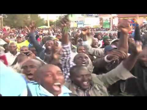 Eldoret residents cheer on Kipchoge in historic marathon win