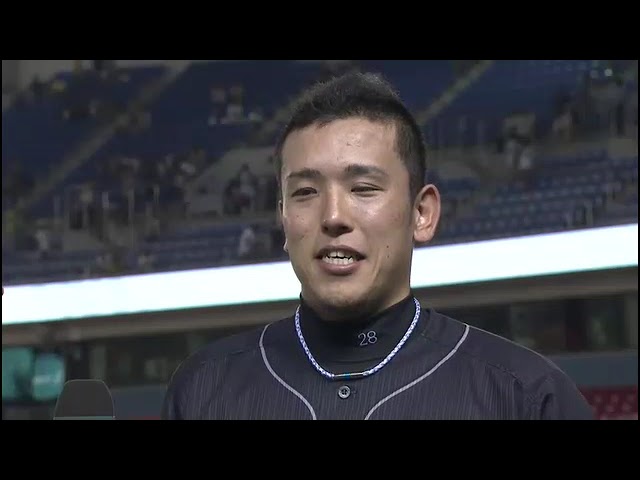 ホークス・大隣憲司投手ヒーローインタビュー 8月24日 千葉ロッテマリーンズ 対 福岡ソフトバンクホークス