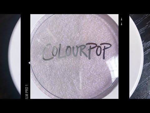 Trying Colourpop’s “Spellbound” super shock highlighter.