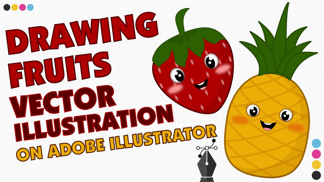 Drawing Fruit Vector illustration on Adobe illustrator