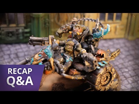 Saim-Hann Eldar vs Evil Sunz Orks - Recap and Q&A