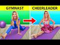 Gymnasts Compete In CHEERLEADING Tournament