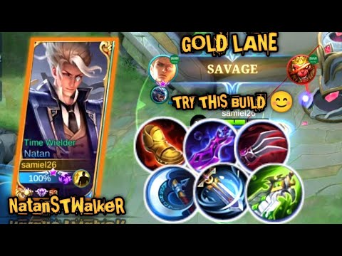 I TRY THIS BUILD IN GOLD LANE | 🔥SAVAGE 🔥 | TOPGLOBALNATAN | SOLO RANK | MLBB