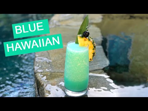 Is this the best BLUE HAWAIIAN drink recipe? A blended cocktail with rum perfect for summer!