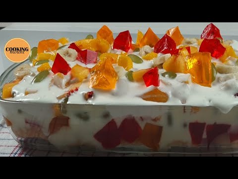 Eid Special dessert Recipe | Fruit Trifle Recipe By Cooking Mount