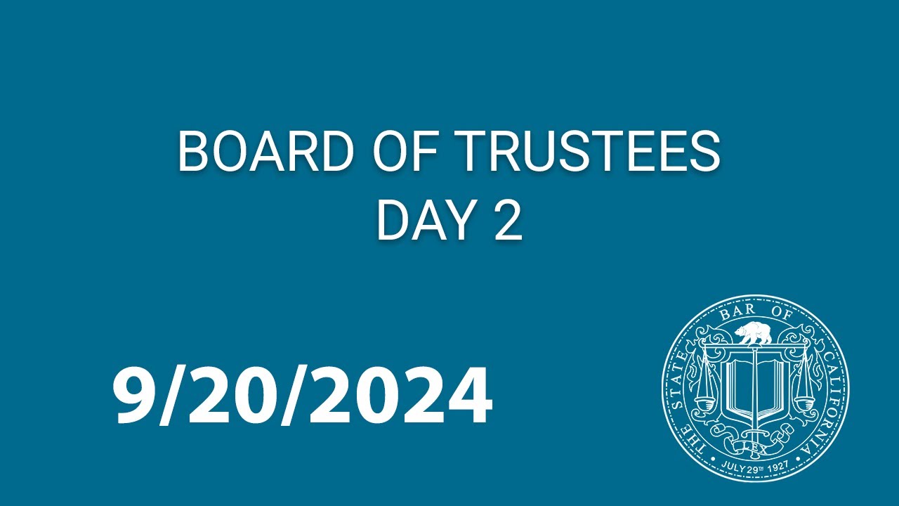 Board of Trustees Meetings 9-19-2024 and 9-20-2024 Day 2