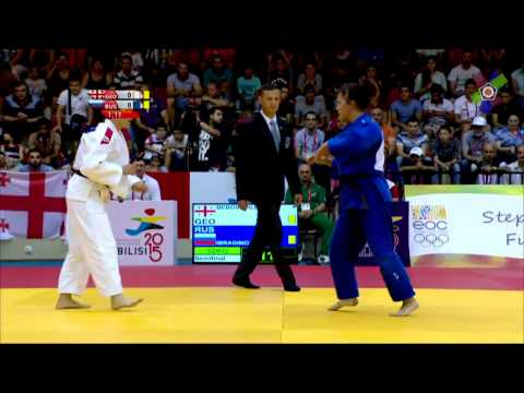 Mzia Beboshvili vs Nasiba Ibragimova European Youth Olympic Festival Tbilisi 2015