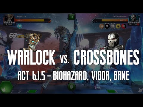 Warlock vs. Crossbones | SOLO w/ Bane! Act 6.1.5 | Marvel Contest of Champions