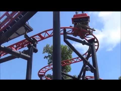 Off-ride footage of a Pandemonium train