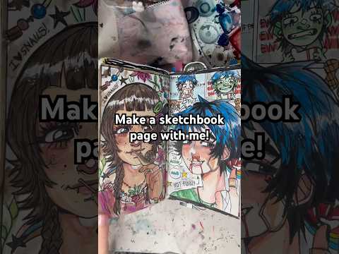 Make a SKETCHBOOK PAGE with me! #sketch #sketchbooktour #sketching #sketchbook