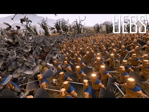 23.000 Golden Knights vs 21.000 Dragon Mans- Ultimate Epic Battle Simulator 2- UEBS 2