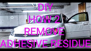 HOW TO REMOVE ADHESIVE RESIDUE FROM YOUR CAR PAINT