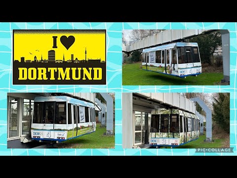 H-Bahn21 Dortmund Mitfahrt Linie 1 Eichlinghofen-Technologiezentrum Frontansicht