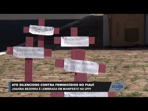 Janaína Bezerra é lembrada em manifesto contra feminicídios na UFPI 08 03 2023