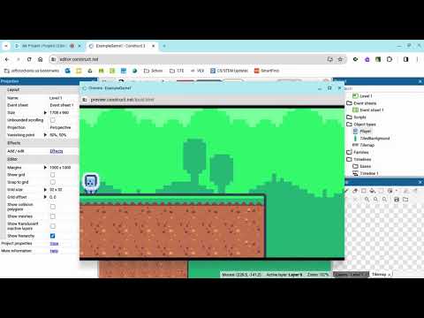Simple Platformer Construct 3 Tutorial Part 1