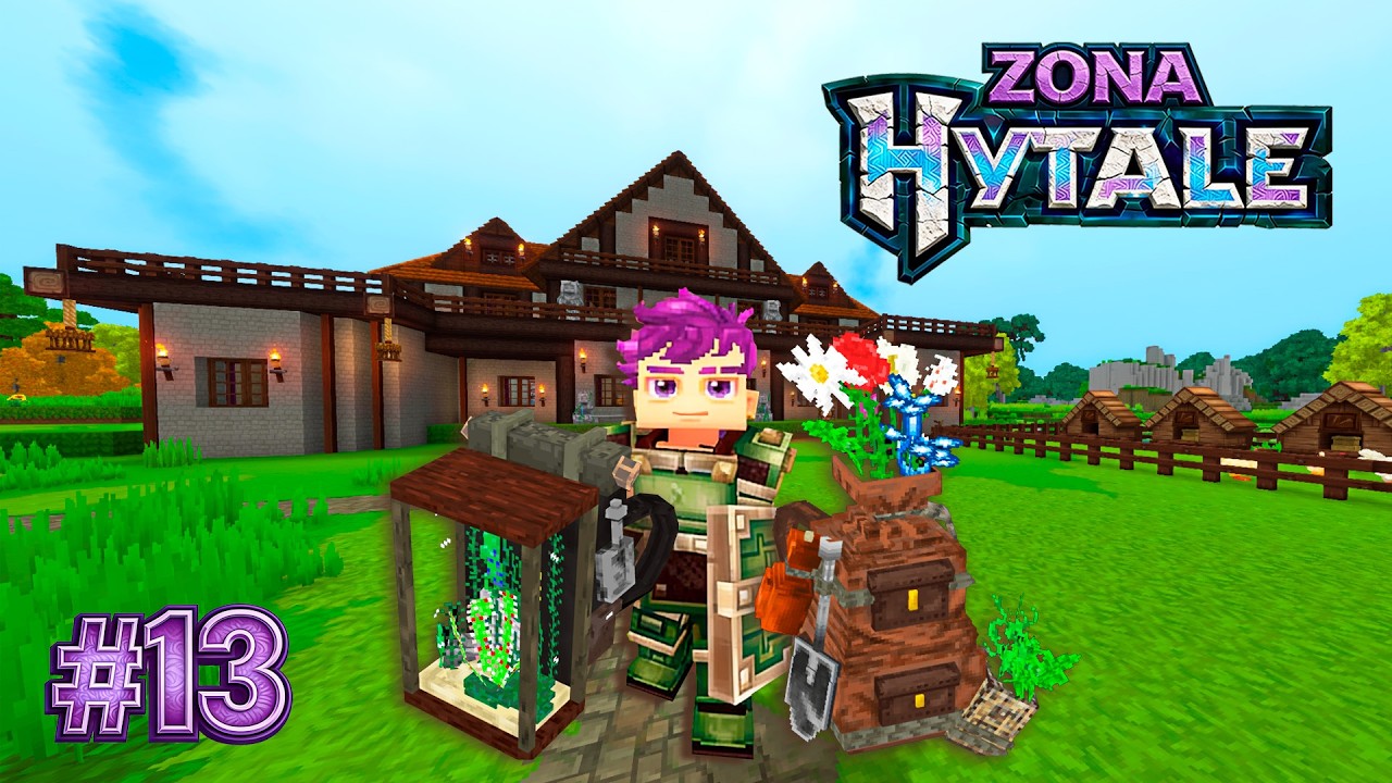Me quedo CALVO y MOCHILA con LUZ en ZONA HYTALE con MODS