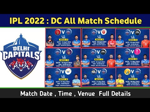 IPL 2022 - DC All 14 Match Full Schedule | Delhi Capitals
