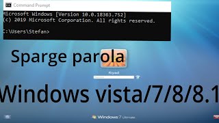 sparge parola la windows 7 8 8.1 si vista