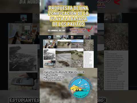 Propuesta DELIMITACIÓN de la playa LA BAJADA DE LOS PALITOS en Comodoro Rivadavia SIG TIG UNPSJB