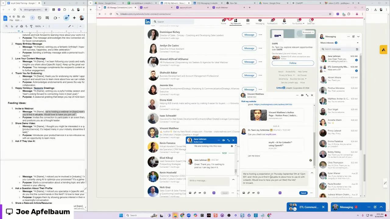Top LinkedIn Influeners and how to engaged with them 120 LinkedIn Live 2024 with Joe Apfelbaum