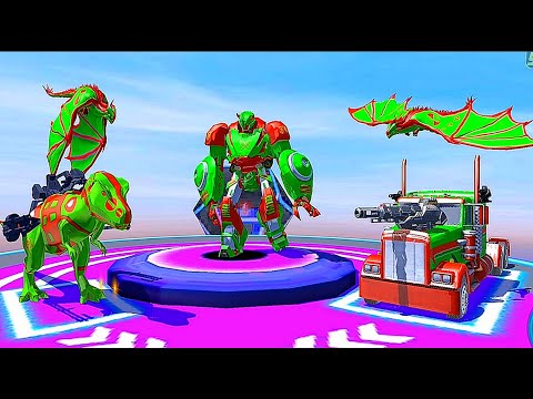 Flying Dragon Robot Game: Robot Transforming Games 2021 #2 - Android Gameplay