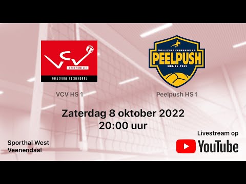 VCV HS 1 vs. Peelpush HS 1, Volleybal Topdivisie Heren