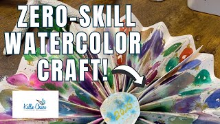 Easy Watercolor Holiday Tutorial: Paper Ornaments! #holidays