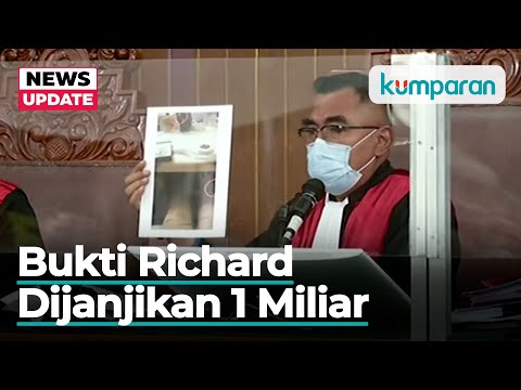 Bukti Richard Eliezer Dijanjikan Uang Rp 1 Miliar Ditunjukkan ke Hakim