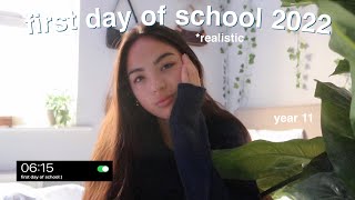 GRWM for the first day of school  6:15am morning r