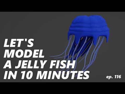 Let's model a JELLYFISH in 10 Minutes - Episode 116