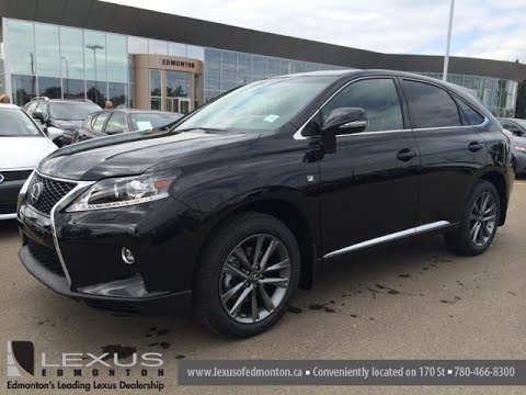 2015 Lexus RX 350 AWD F Sport Package Review - Black on Red - Alberta, Canada