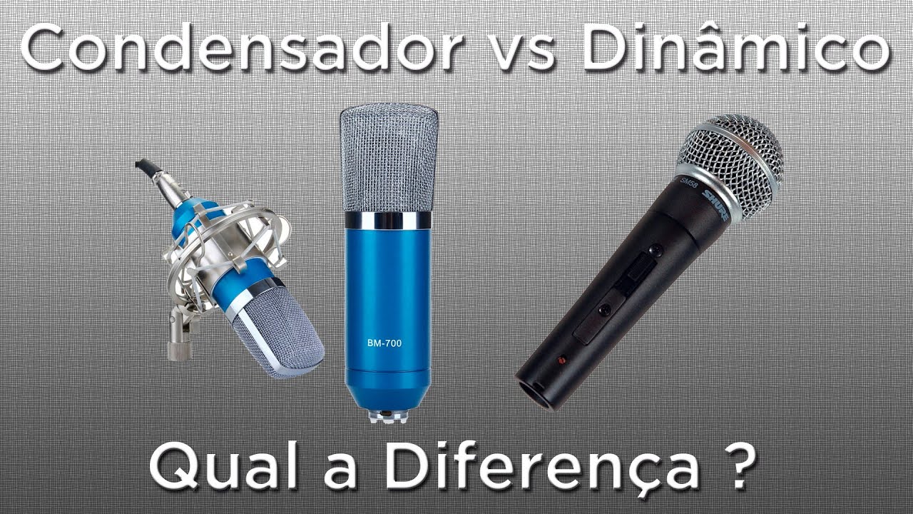 Diferença entre microfone condensador e dinâmico - Phantom Power