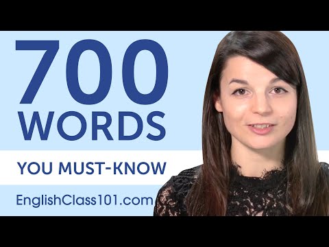 700 Words Every English Beginner Must Know